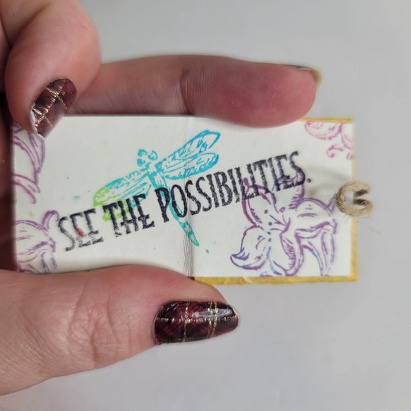 🌼 3/$15 Adorable Handmade Yellow Positive Quote Floral Daisy Pinback Brooch - Picture 6 of 7